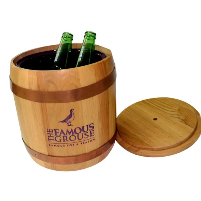 Bacardi Wooden Champagne Beer Cooler Ice Bucket Buy Bacardi Ice