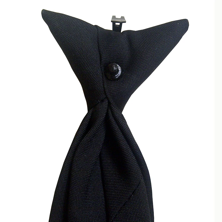 Security cravate noir avec inscription eingewebtem 