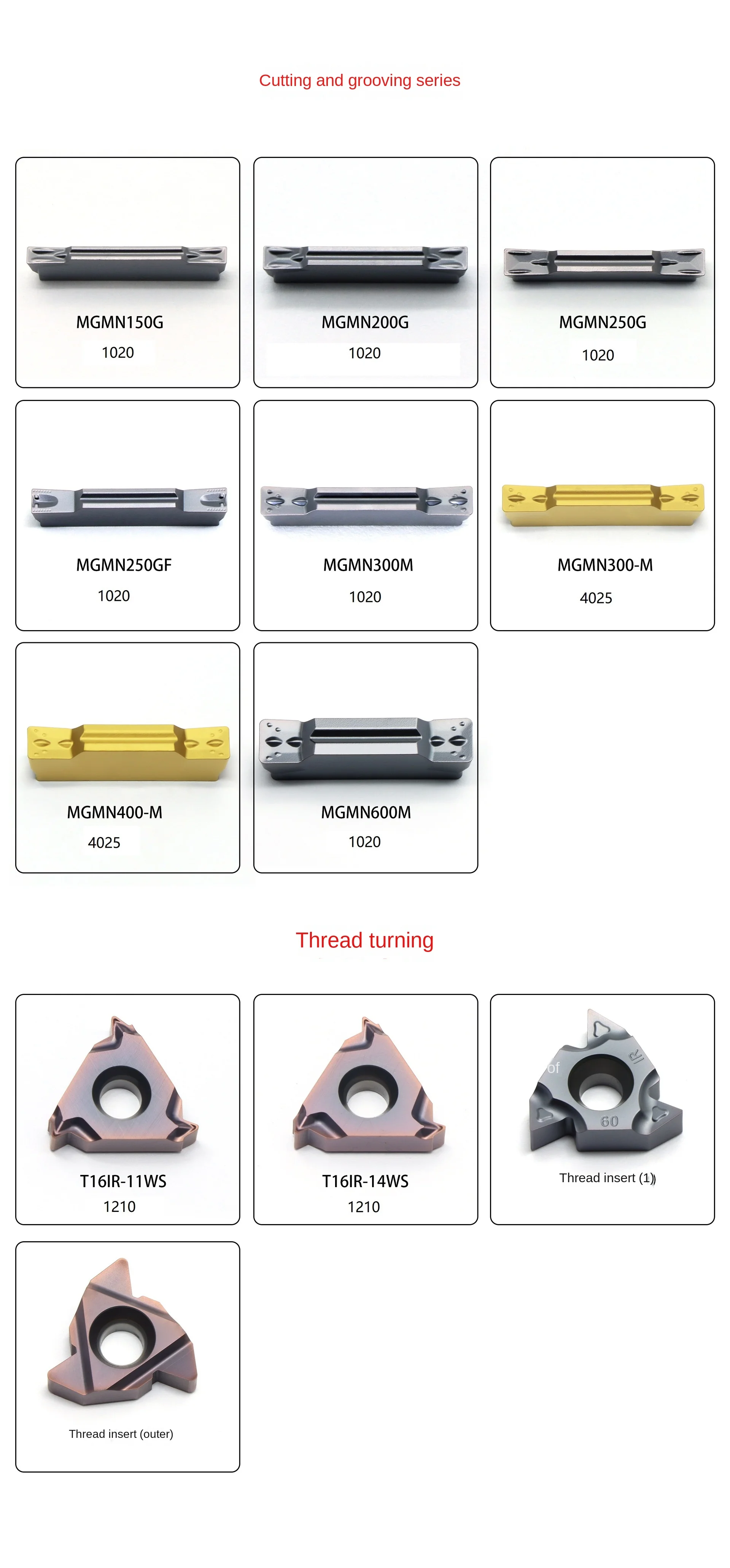 Cemented Carbide CVD-Coated CNC Insert APMT160408PDER-H2 for Lathe and Cast Iron Machining