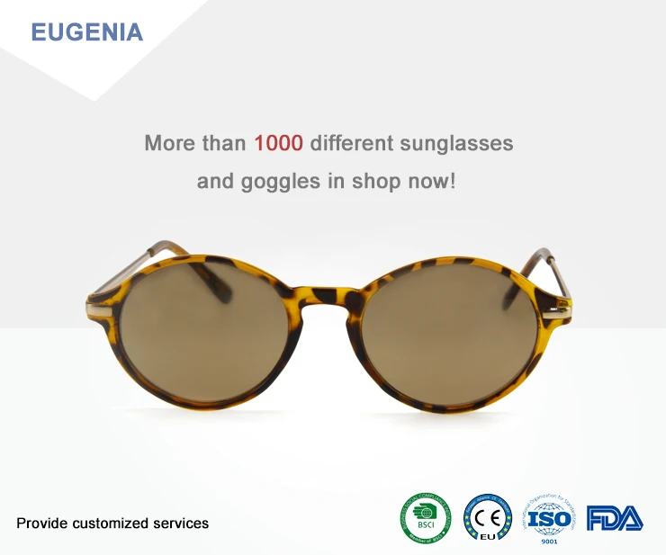 Eugenia circle sunglasses with custom services for decoration-3