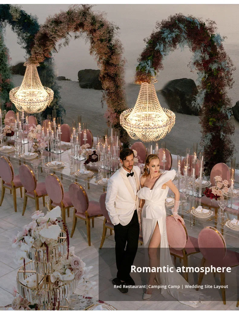 product detachable wedding crystal chandelier for stage wedding props party decoration for events and weddings-6