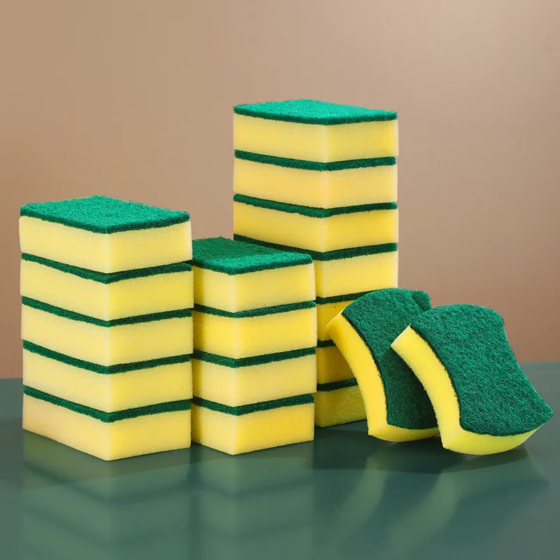 Hot Selling 2023 Dishwashing Sponge Scouring Pad Double Side Kitchen