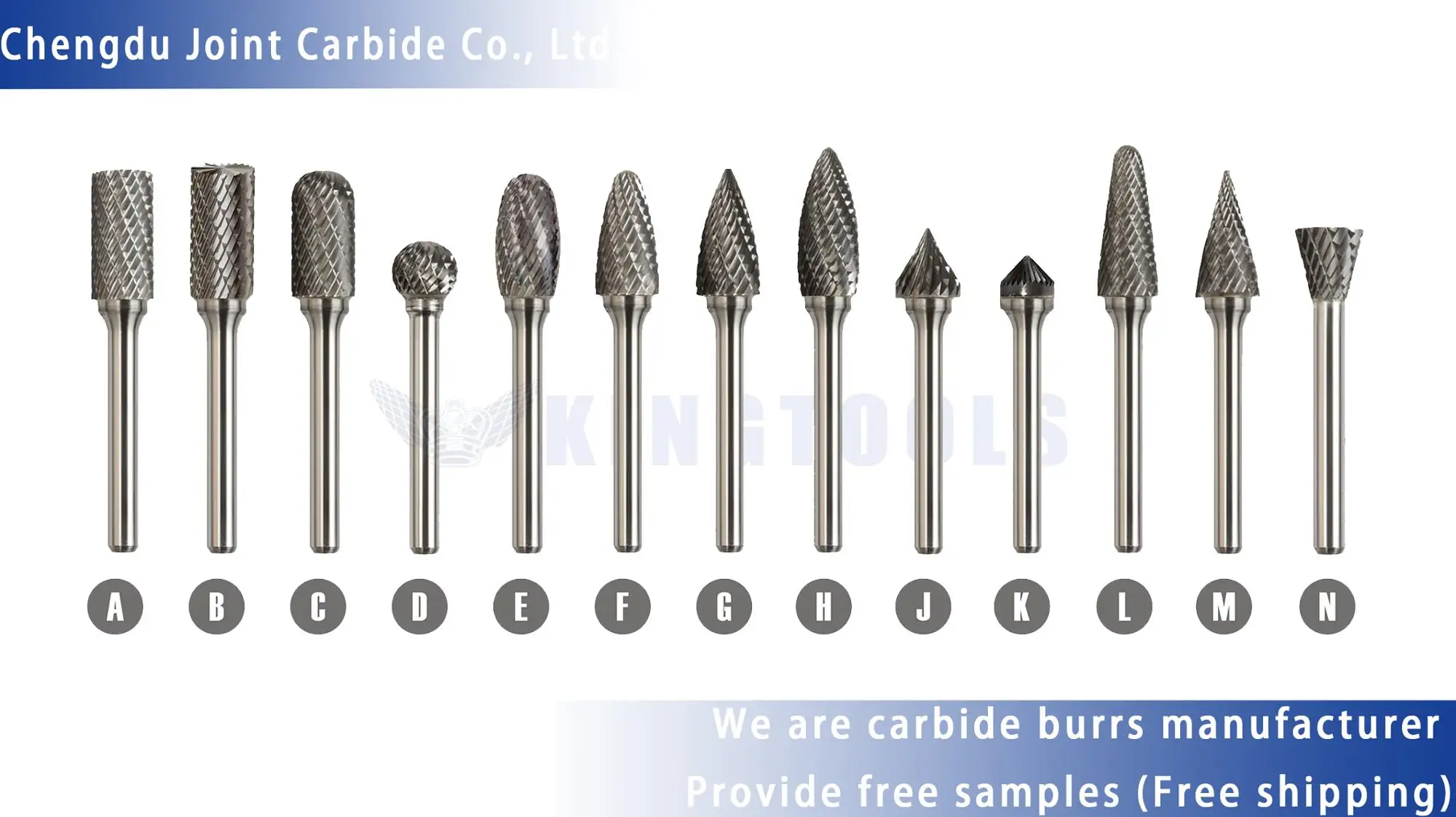 6mm cut 1/4" Pointed Cone- 1/4" 6mm Carbide Burr Die grinder 805 2500 shank 
