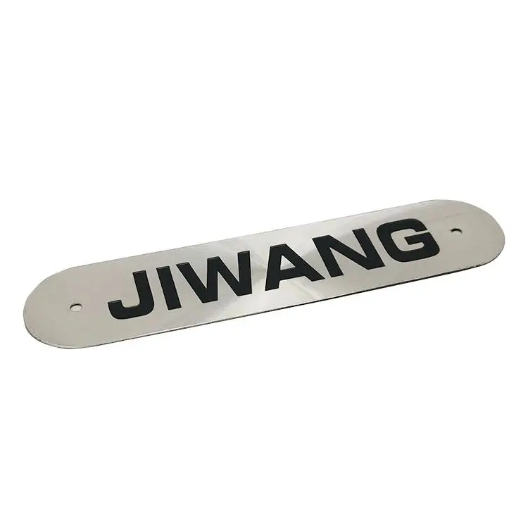 
Custom Embossed Brand Name Logo Tag Metal Label 