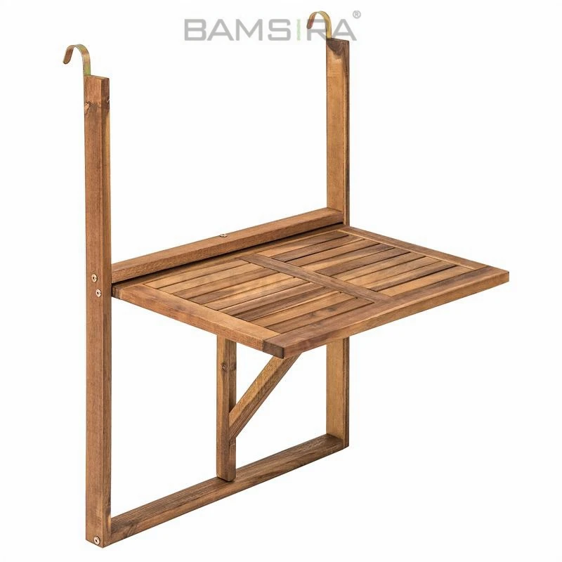 Wooden Bamboo Balcony Table Folding Durable Use Bamsira_BSCI (2)