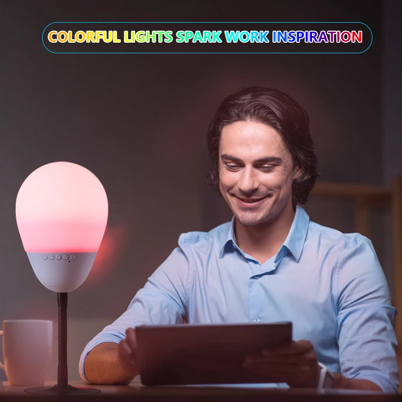Relieve stress smart led touch lamp portable bluetooth wireless speaker for play - ANKUX.COM
