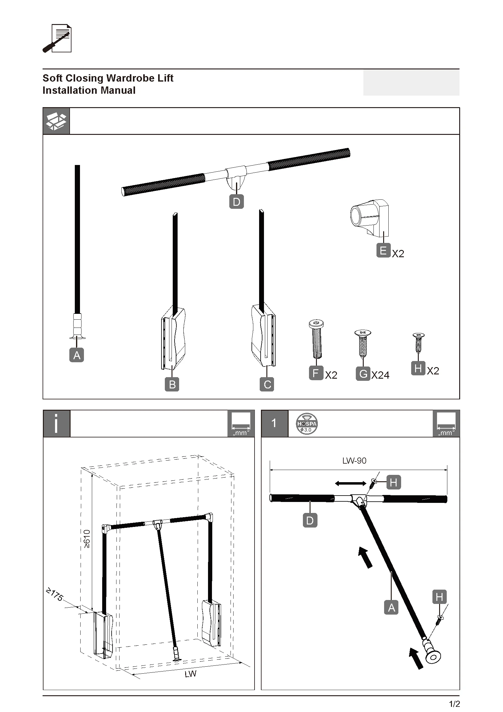 pull out wardrobe mechanism