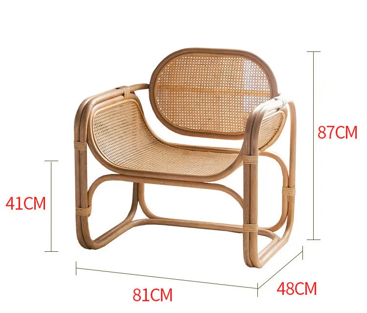 Dreamhause-sofá Individual De Ratán Estilo Moderno Francés Marroquí,De