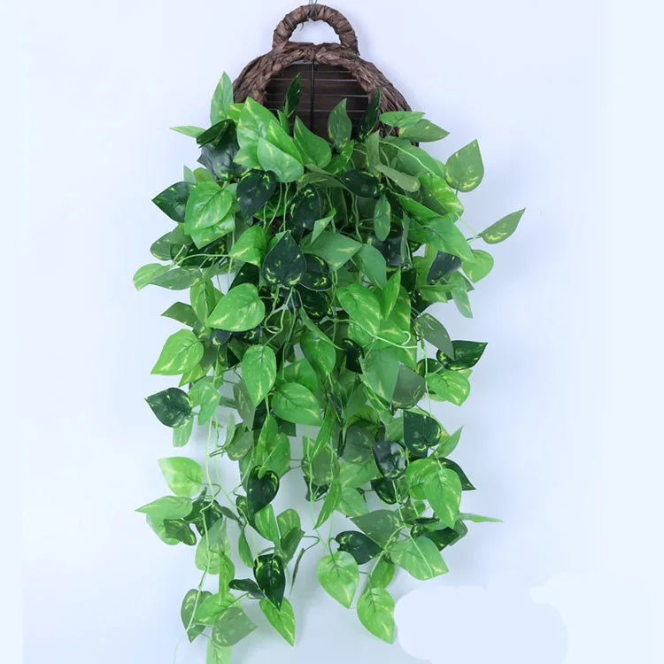 Mu Artificial Ivy Hanging Vine Plants Iced Forked Ice Heart Leaf