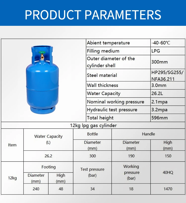 工业丙烷钢瓶规格图片