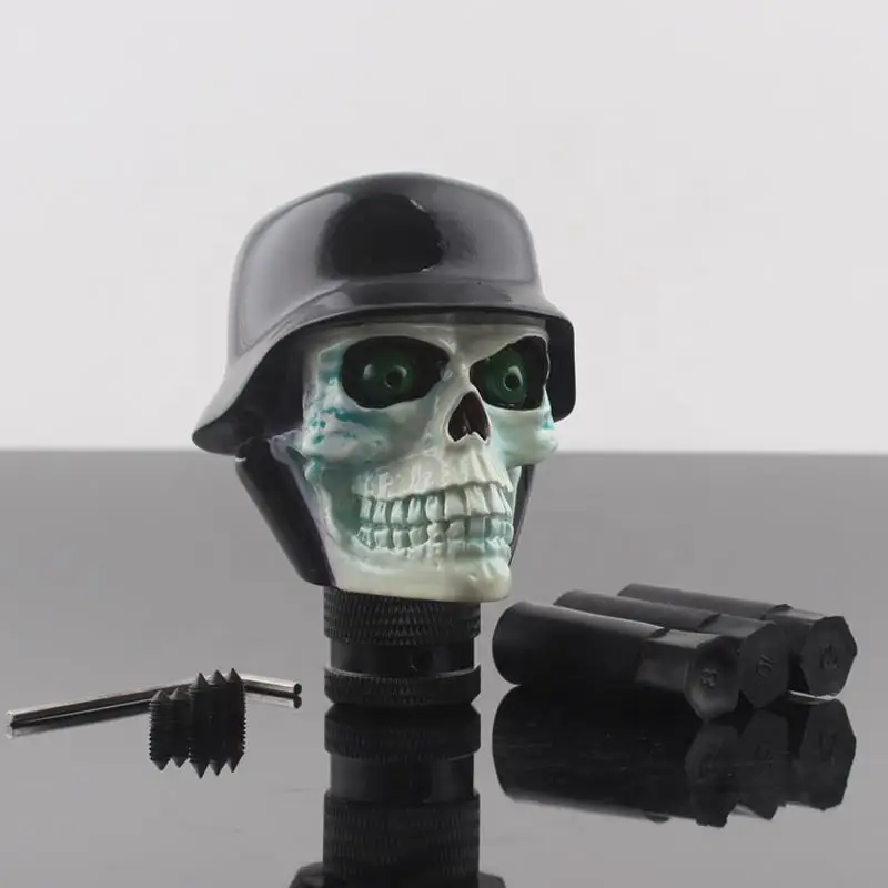Universal Car Truck Manual Stick Gear Shift Knob Lever Shifter Skull Head Hat New