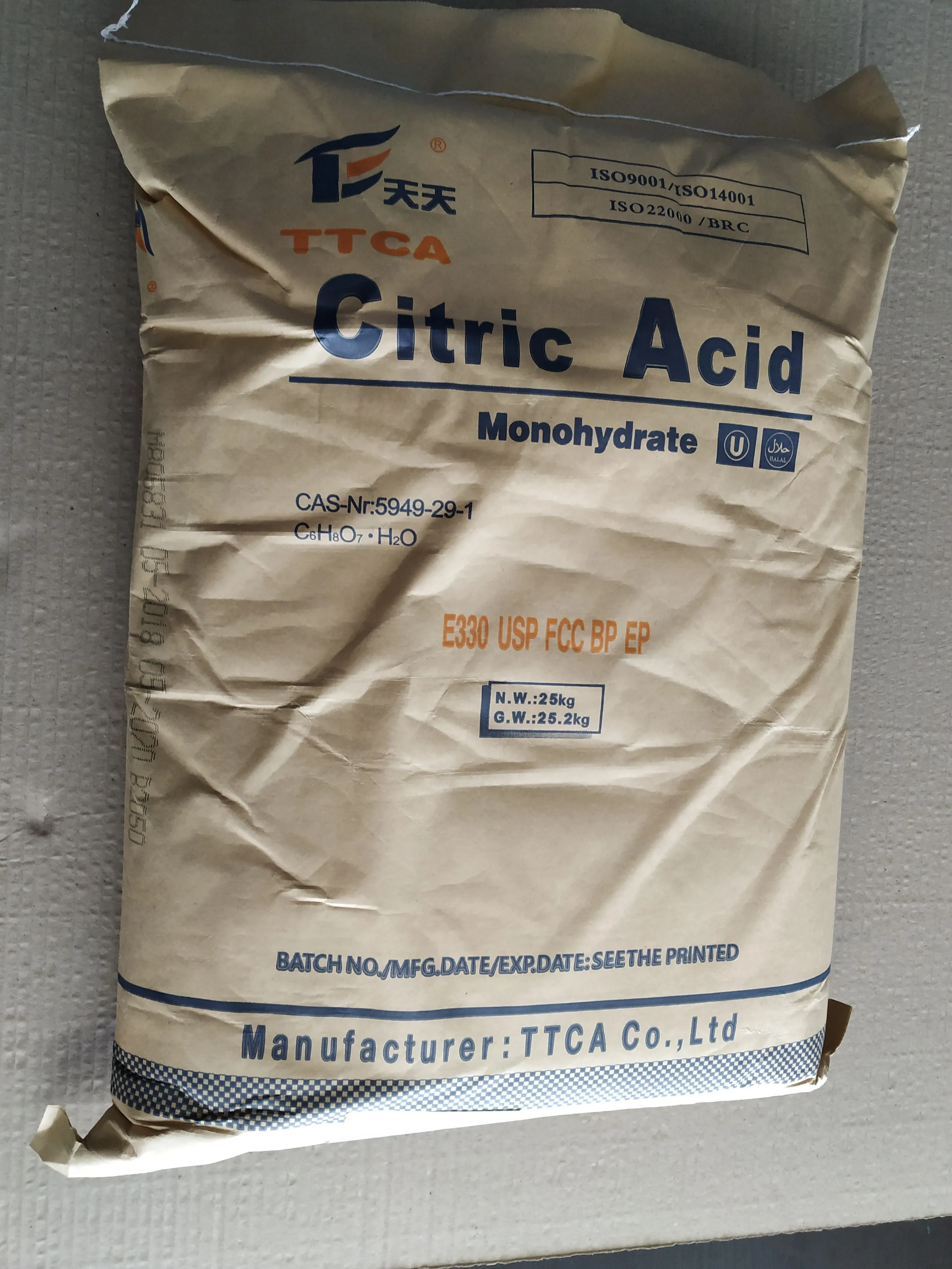 citric acid monohydrate