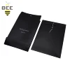 custom A4 matte black envelope business mailing envelopes with button string tie