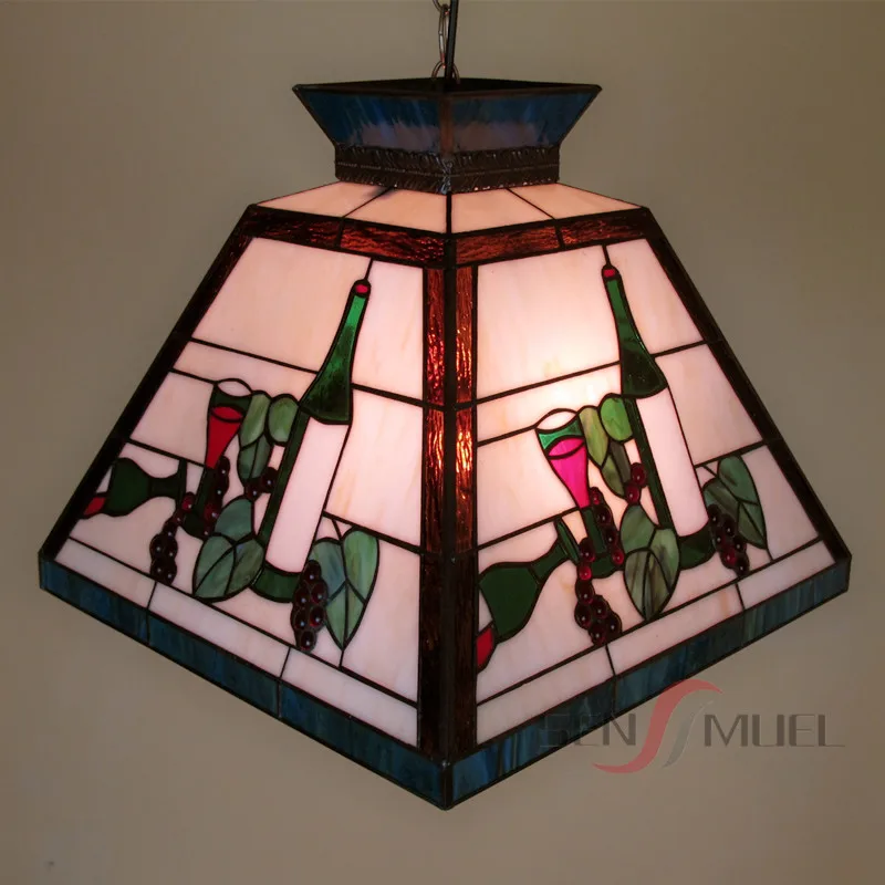 Factory Custom Wholesale Direct Stained Glass Hand Welded Lampshade