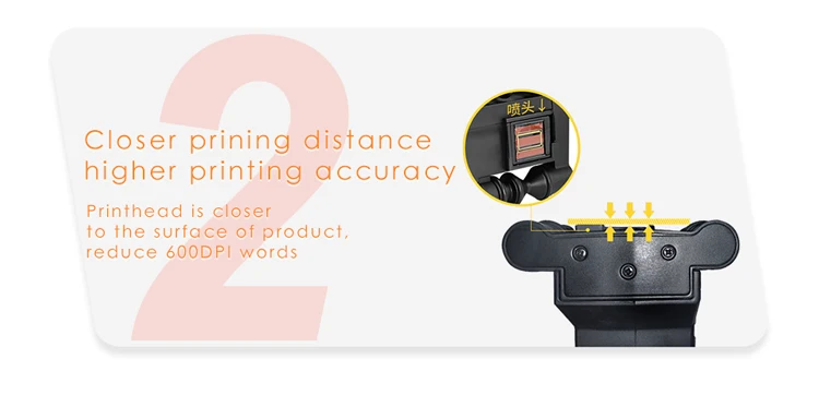 Printing Height 0.08-0.5 Inch Inkjet Coding Machine Portable Handheld Printer for Label Barcode Variable Data Etc