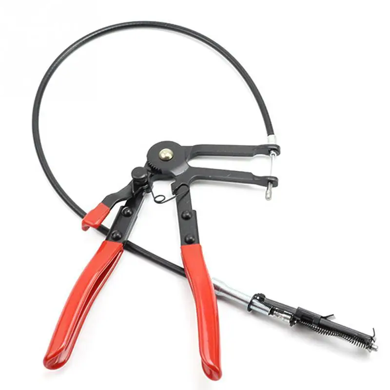 Flexible Wire Long Reach Hose Clamp Pliers For Fuel Oil Water Pipe Auto Tool Kit