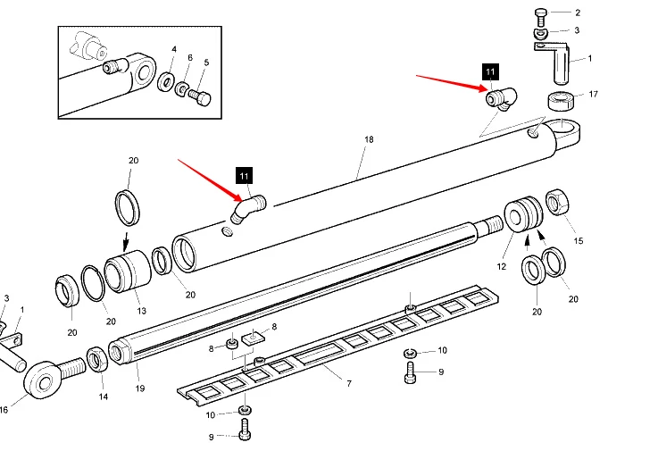 forklift parts 1CM9-18-12 pipe union 0029512106 for linde foklift details