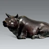 Factory direct sale brass small outdoor bull sculpture Street decoration