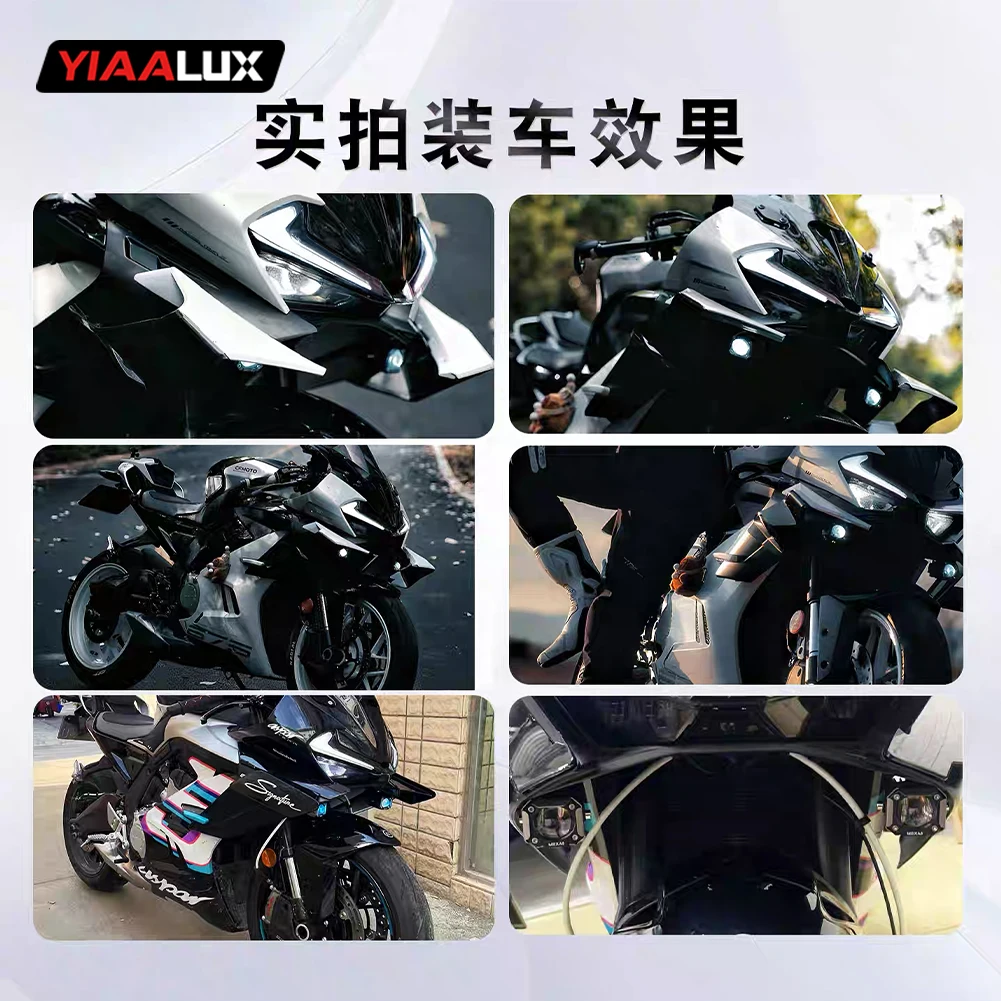 Led Fog 1.89" 50W Motorcycle Auxiliary Light With Switch Wire Harness for BMW Motorcycle Driving Light Dual Beam With DRL supplier