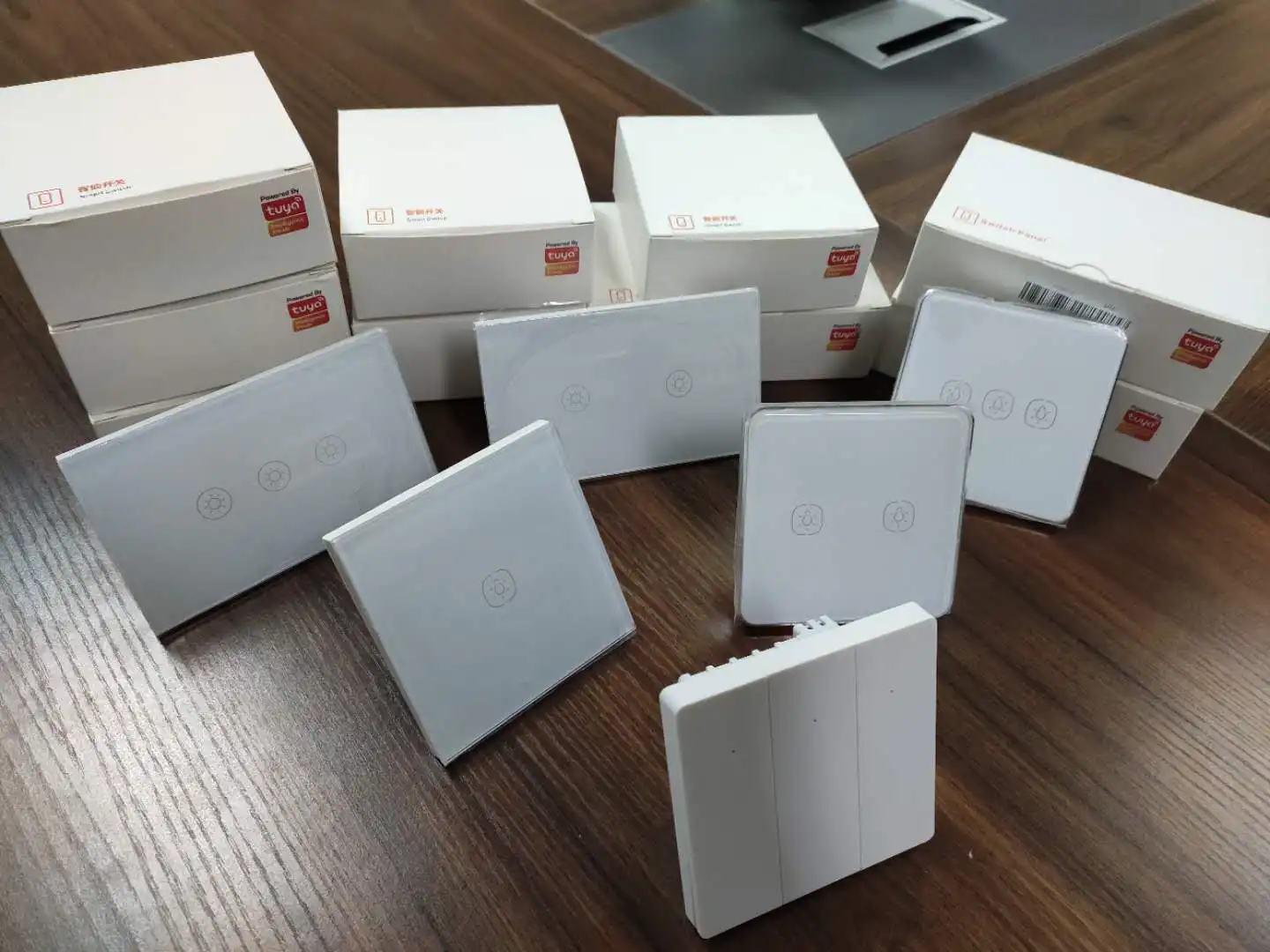 TUYA Smart Life App Develop Remote Control Works Amazon Alexa and Google Home Smart Zigbee EU Electric Wall Touch Light Switch - ANKUX.COM