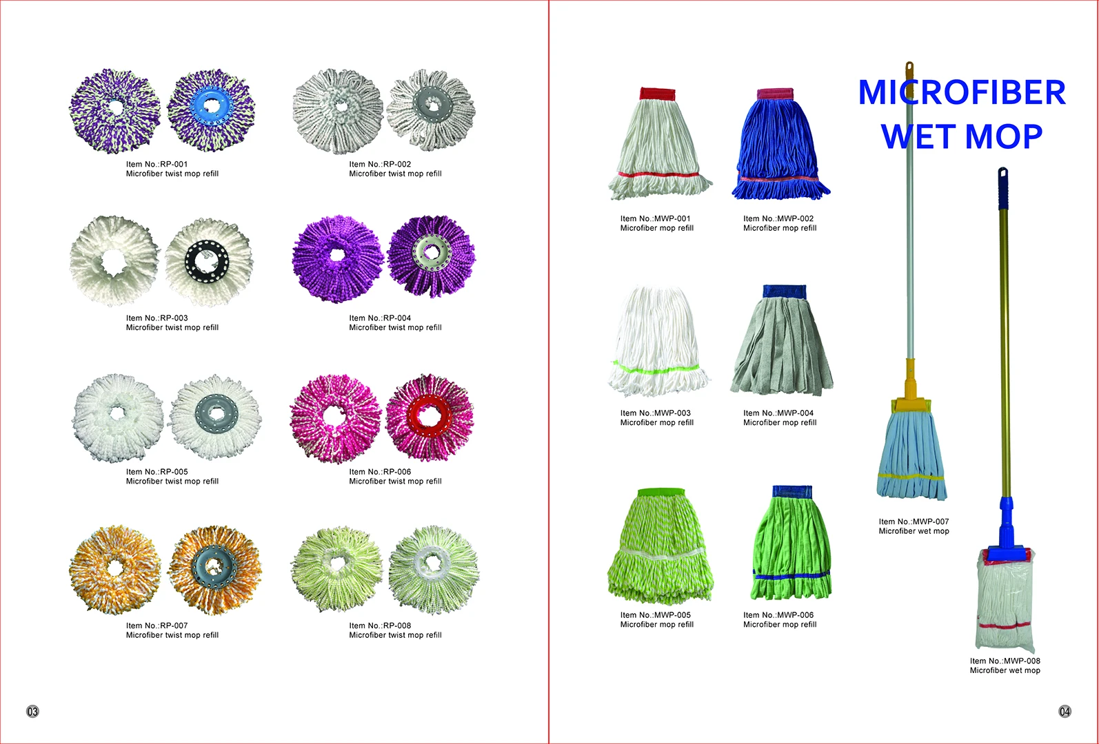 Factory Wholesale Sustainable Home Cleaning Floor Microfiber Mop Heads Replacement Head Micro