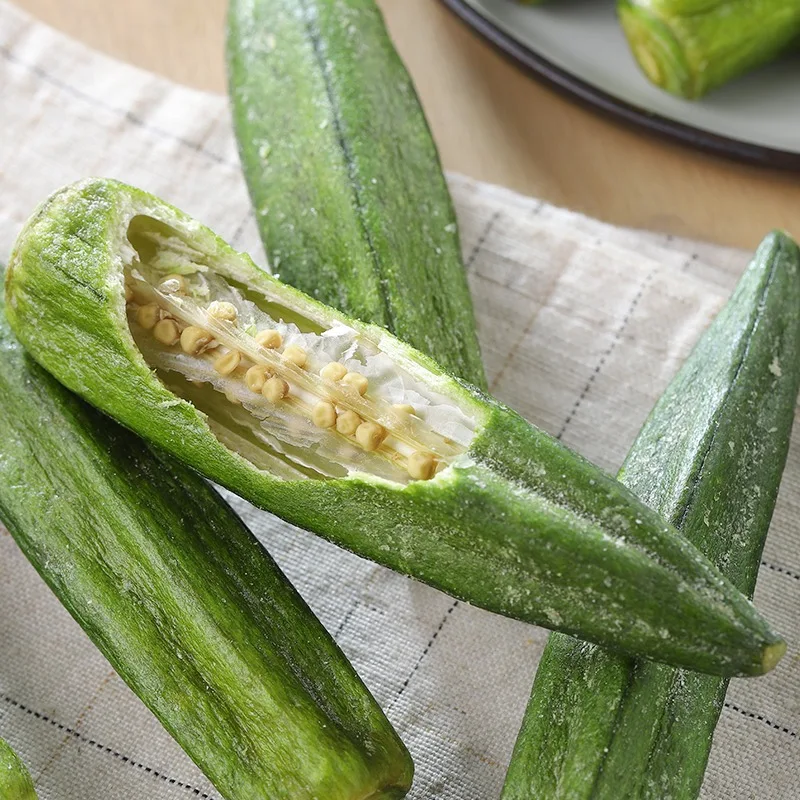 Healthy snack vegetable wholesale freeze-dried okra details