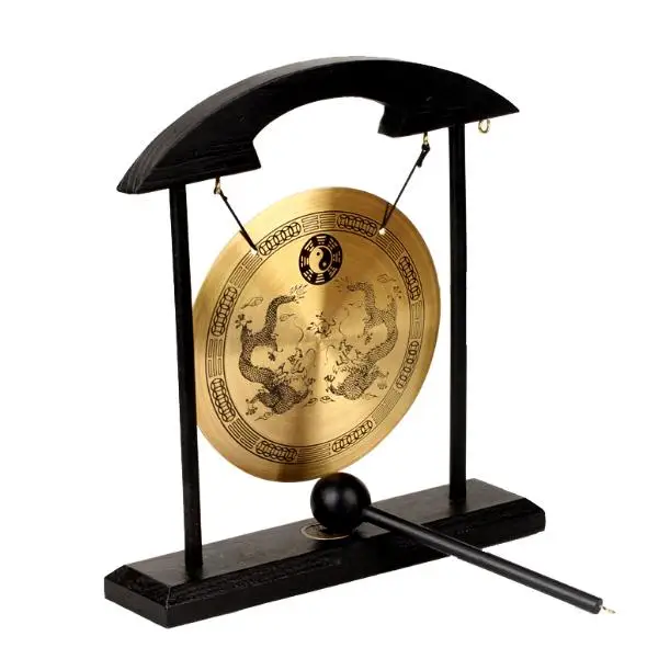 chinese traditronal gong handmade brass fengshui gong bell