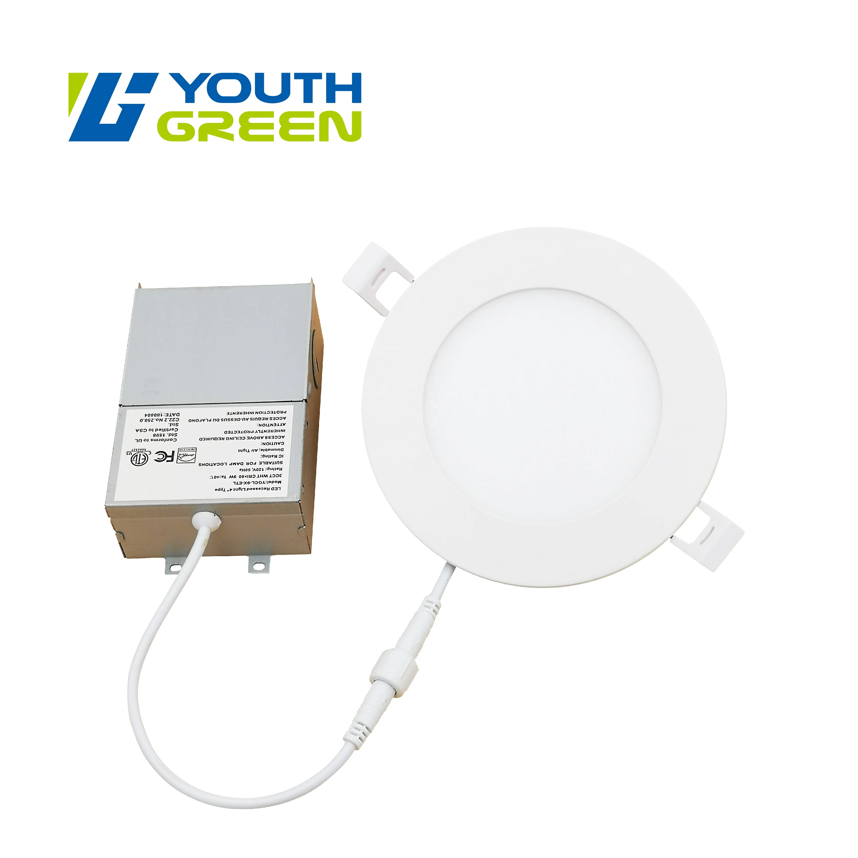 Factory Price 4inch white slim down light led slim panel 9W indoor fixture dimmable