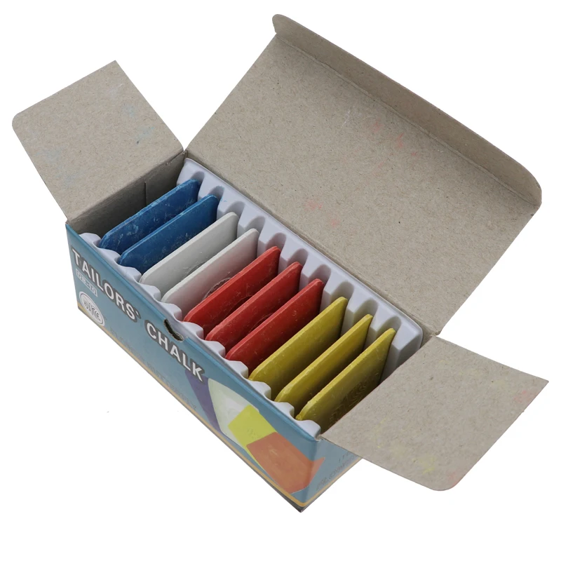 10pcs/box mix color erasable tailor chalk