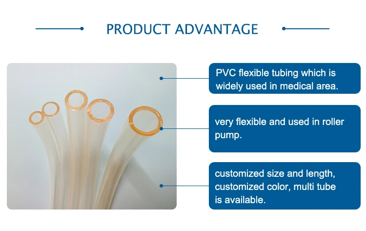High Performance OEM Standard Clear Medical PVC Tubing for Iv Infusion
