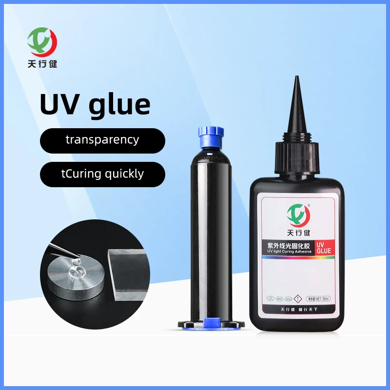 High Transparent Liquid Acrylic Glue Visible Lightcured Adhesive Uv