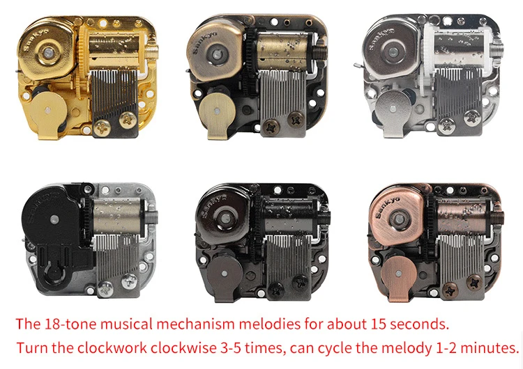 2020 Rectangular Musical Box Mechanism Wind Up Music Box Buy