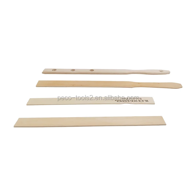 Custom size wooden paint stick for mixing car paint