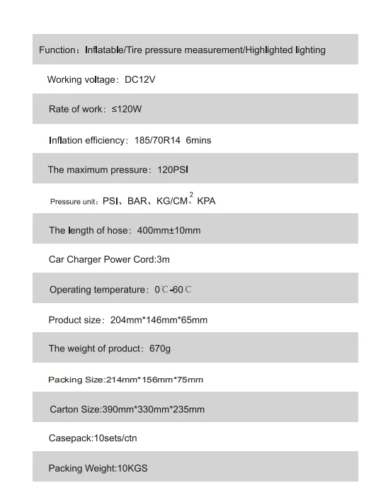 Portable Air Inflator