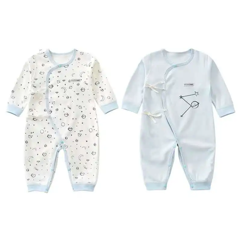 Bamboo Cotton Pattern Print Newborn Sleepwear Baby Rompers Bamboo