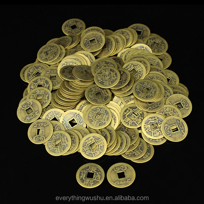 Worldwide Free Shipping Chinese Knot Lucky Coins Feng Shui Coins Chinese Feng Shui Red Of Knot Six Ancient Coins