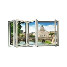 Продажа по оптовым ценам; принт на складной со стеклянными окнами складной Acordion окна
