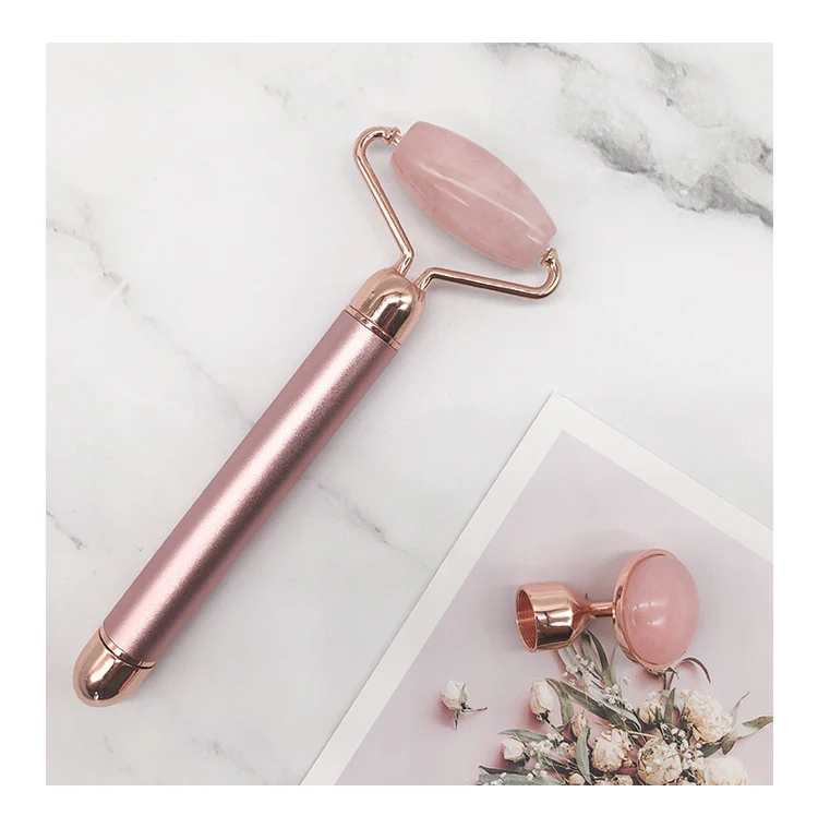 2 In 1 24k Gold Facial Beauty Bar Rose Quart Massager Facial Skin Care
