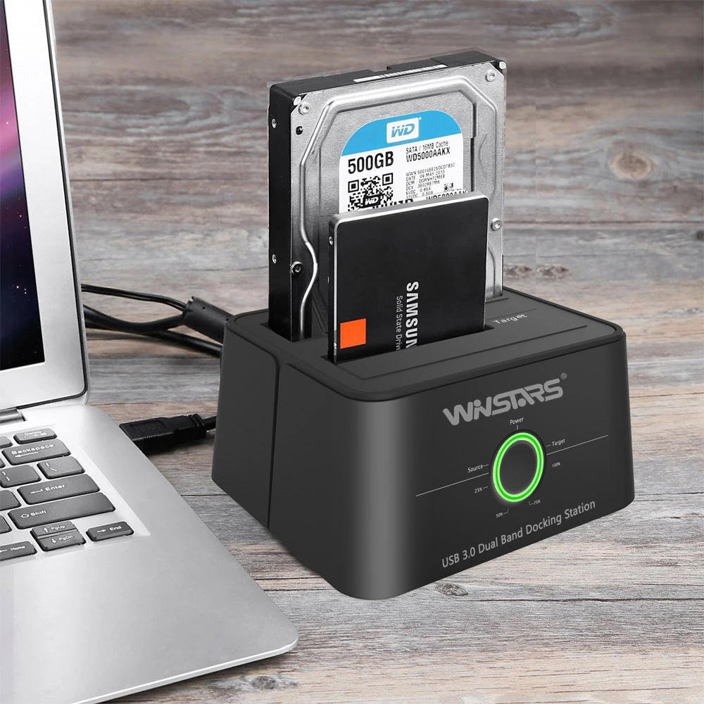 Winstars Usb 3.0 To Sata External Hard Drive Dock Docking Station,Ssd