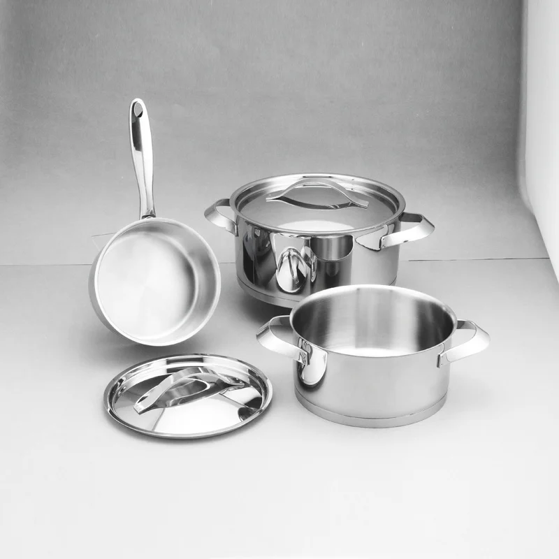 Modern Home Saucepan Casserole 18/8 Kitchenware Cooking Pot Casseroles 304 Stainless Steel