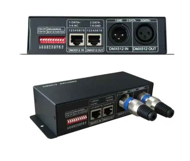 DMX512 Controller DMX Decoder Digital Display 12V 24V 3CH for RGB LED ...
