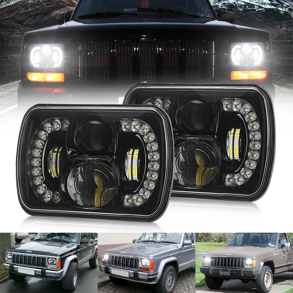 Auto Lighting System 5x7 Headlight Led Light For Truck 7 Inch H4 Square Led  Headlights Projector For Truck Auto Parts - Buy 7 Inch H4 Square Led  Headlights,Led Light For Truck,5x7 Headlight