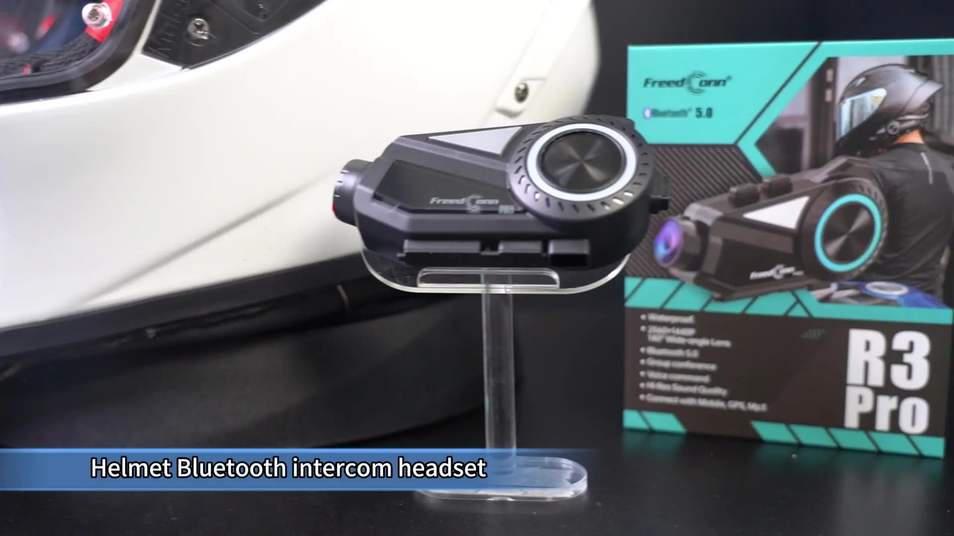 FreedConn R3 Pro Motorcycle Bluetooth Headset - Noise Cancelling