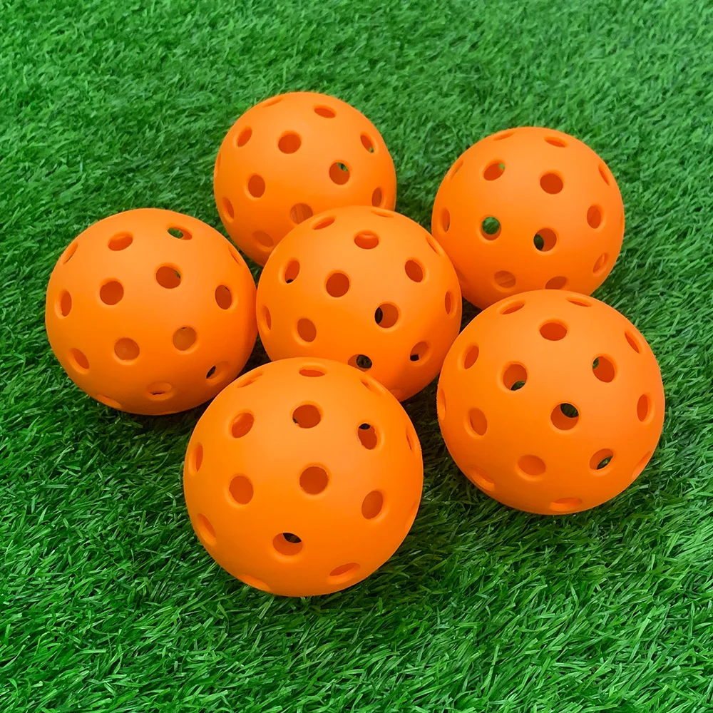 Hot Selling Pickleball Balls 40 Holes Outdoor Sport Orange 74mm