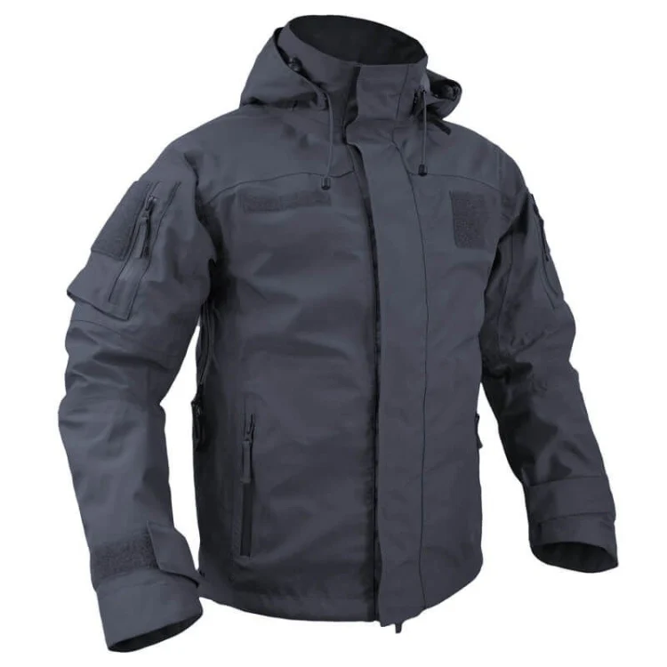 Wholesale Black Tactical Jacket Softshell Security Jacket Logo Custom ...