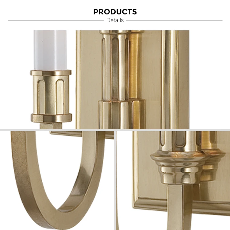 brass led wall bracket light