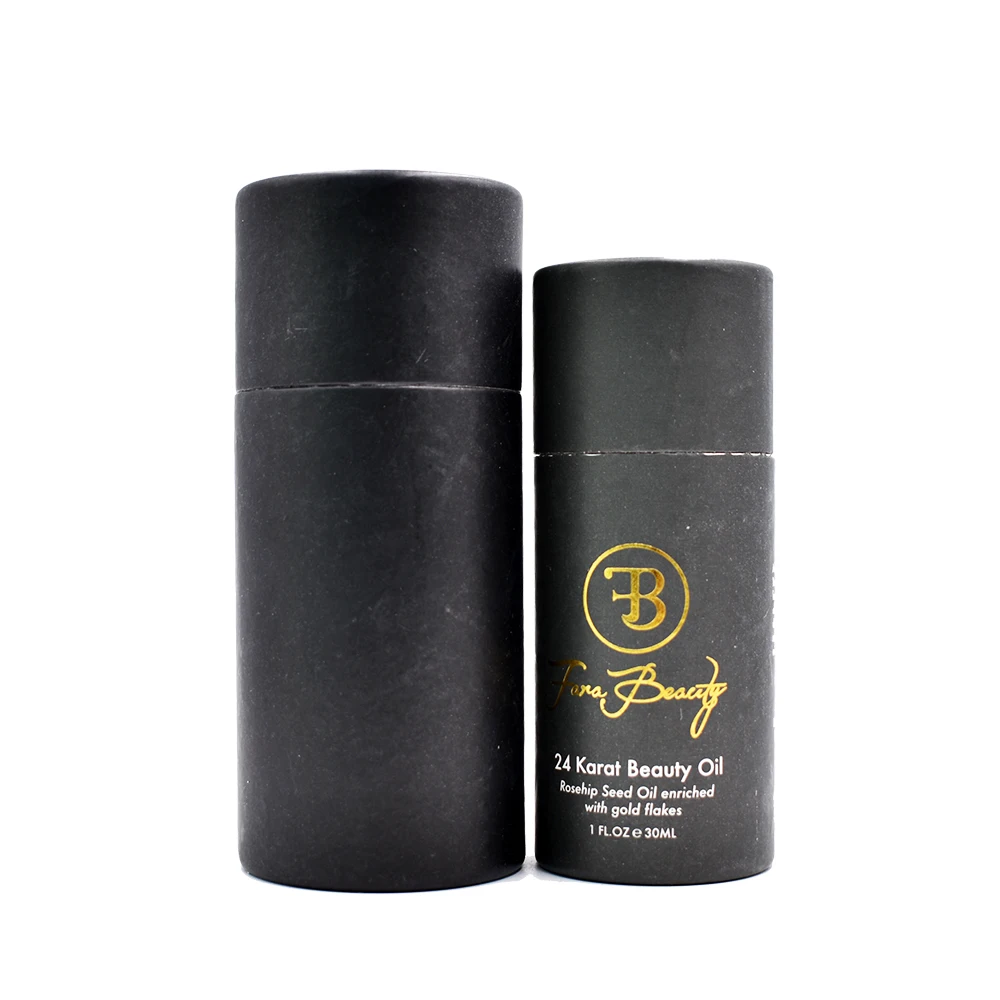 Download 10ml 30ml 50ml Cosmetic Packaging Recycled Kraft Cardboard White Brown Black Paper Tube For E ...