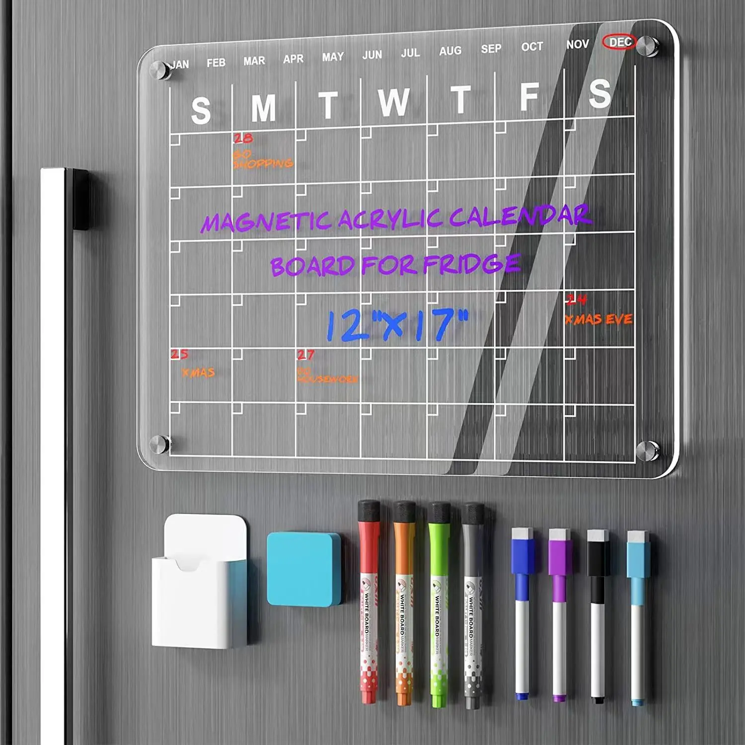 Acrylic Dry Erase Calendar For Fridge Clear Dry Erase Board