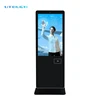 Floor stand 49 inch LCD advertising screen player face recognition access control system