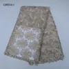 Guangzhou felicia stones guipure lace fabric for african clothing khaki african cord lace samples